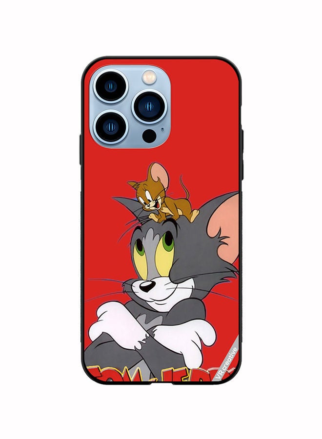 VR CREATIVE Protective Case Cover For Apple iPhone 14 Pro Tom And Jerry Design Multicolour - Image 1