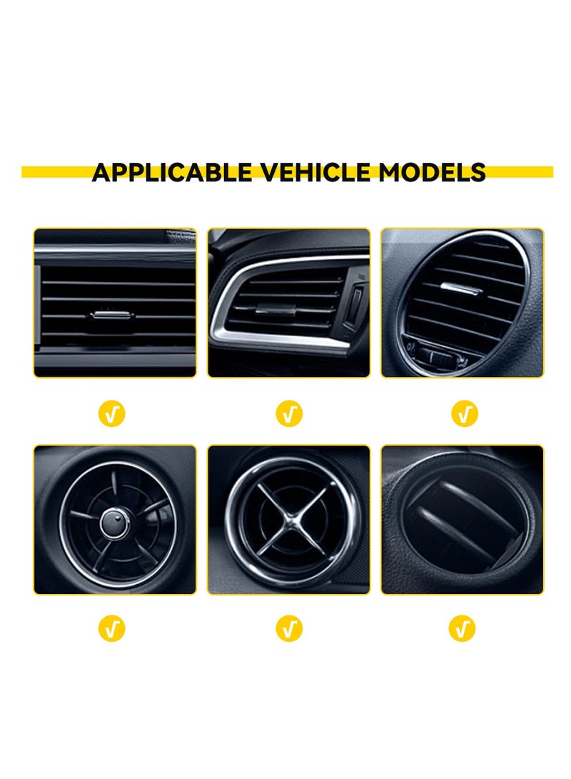 Zikra Car Air Vent Storage Box, Portable Leather Storage Pouch Pocket, Interior Air Outlet Cell Phone Holder Pouch, Organizer with Hook for Keep Car Clean, Auto Supplies - Image 5