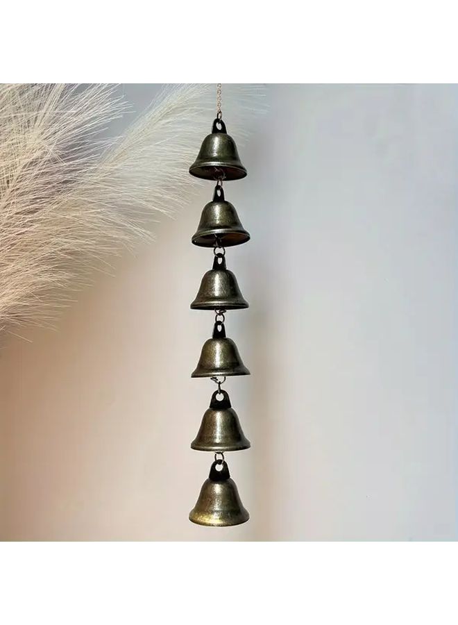 Metal Wind Chime Six Bells Iron Pendant for Outdoor Garden Hanging Decor - Image 5