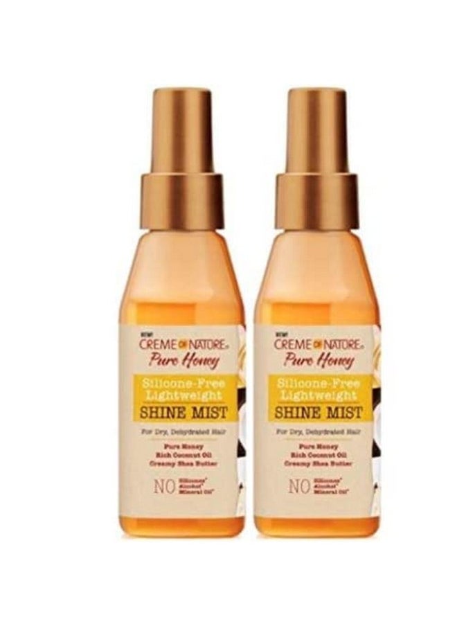 Creme of Nature رذاذ عسل نقي لامع 4 أوقية (118 مل) (عبوة من 2)  - Image 1