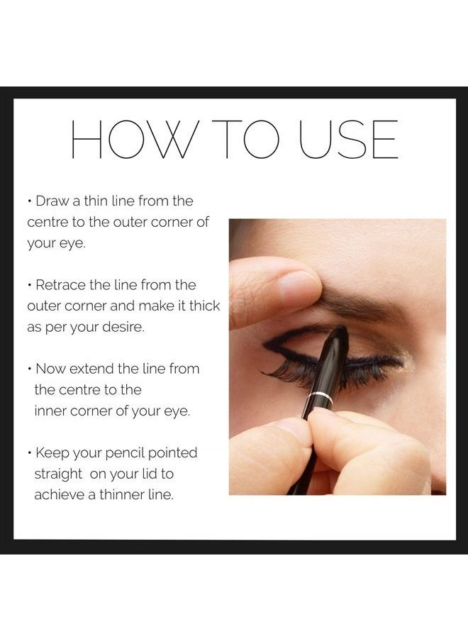 DLUX PROFESSIONAL - Gel Eyeliner - 4g Stick Eye liner, Waterproof Pencil Gel Liner, Smooth Cream Eye shadow, Smudge-Free, Long-Lasting, Intense Colours, Easy To Use Korean Cosmetic - Image 1
