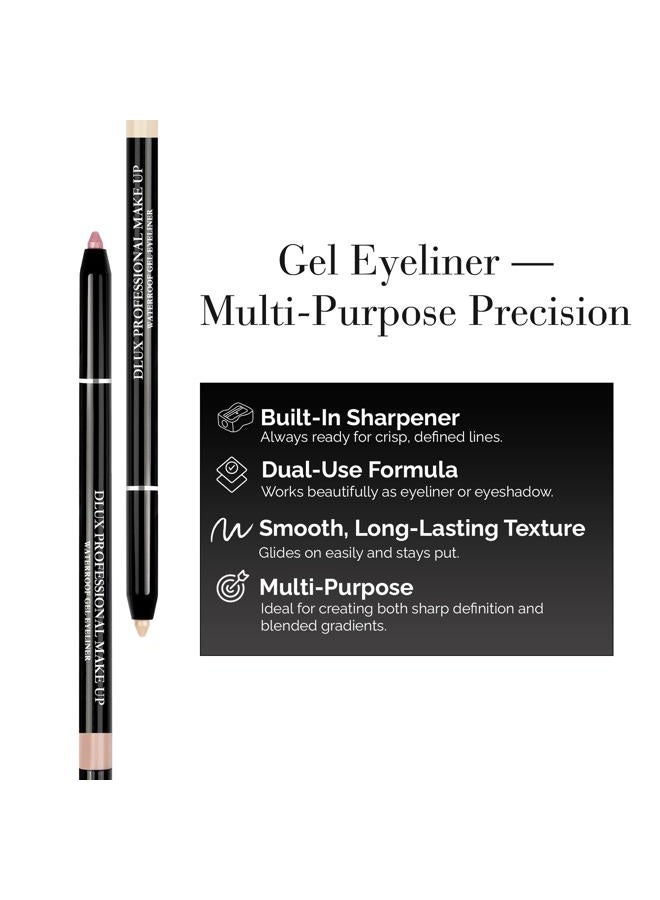 DLUX PROFESSIONAL Gel Eyeliner - 4g Stick Eye liner, Waterproof Pencil Gel Liner, Smooth Cream Eye shadow, Smudge-Free, Long-Lasting, Intense Colours, Easy To Use Korean Cosmetic - Image 4