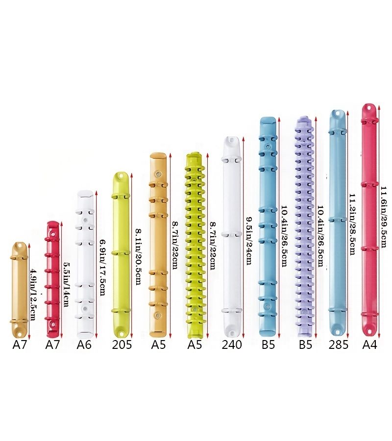 Colorful O Shaped Clips For A4 A7 Notebooks Rose Red 240 3 Ring Inner Diameter 2cm Binder With Detachable Metal Rings For Organizing Loose Pages - Image 4