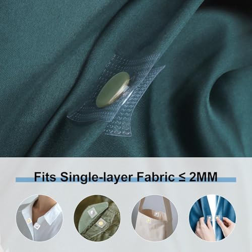 EEEKit 20 Pairs Sew in Magnets, Hidden Magnetic Snap Closure for Thin Fabric ≤ 2mm, PVC Invisible Magnetic Fastener for Bag Lining, Pocket Flap, Clothing Lining - Image 3