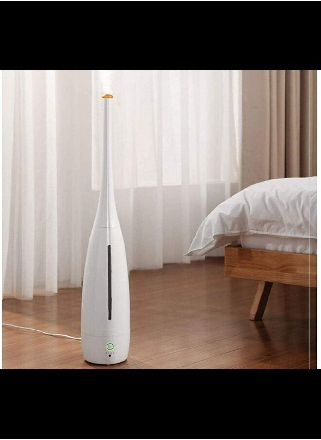 Stylish and Lightweight Cool Mist Humidifier with Water Large Capacity 360°Rotating Outlet Three-Speed Adjustment Remote Control One-Key Sleep Water