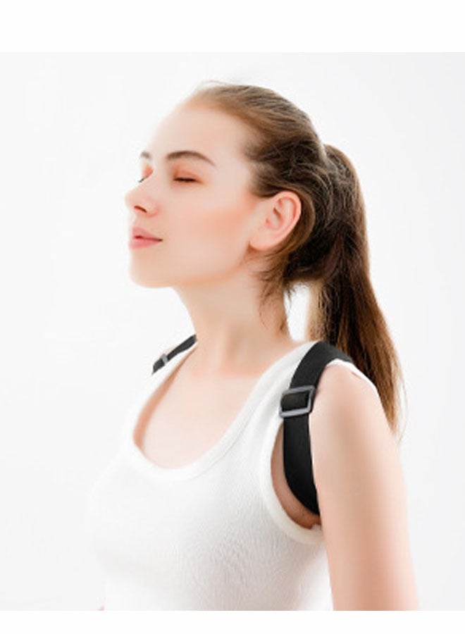 Electric Posture Corrector Back Brace Spine Stretcher Lumbar Vibration Massager Spine Deck Backbelt Support USB Rechargeable Smart Comfort Back Support Backs Straightener for Adults and Children J-2000 (Black) - Image 5