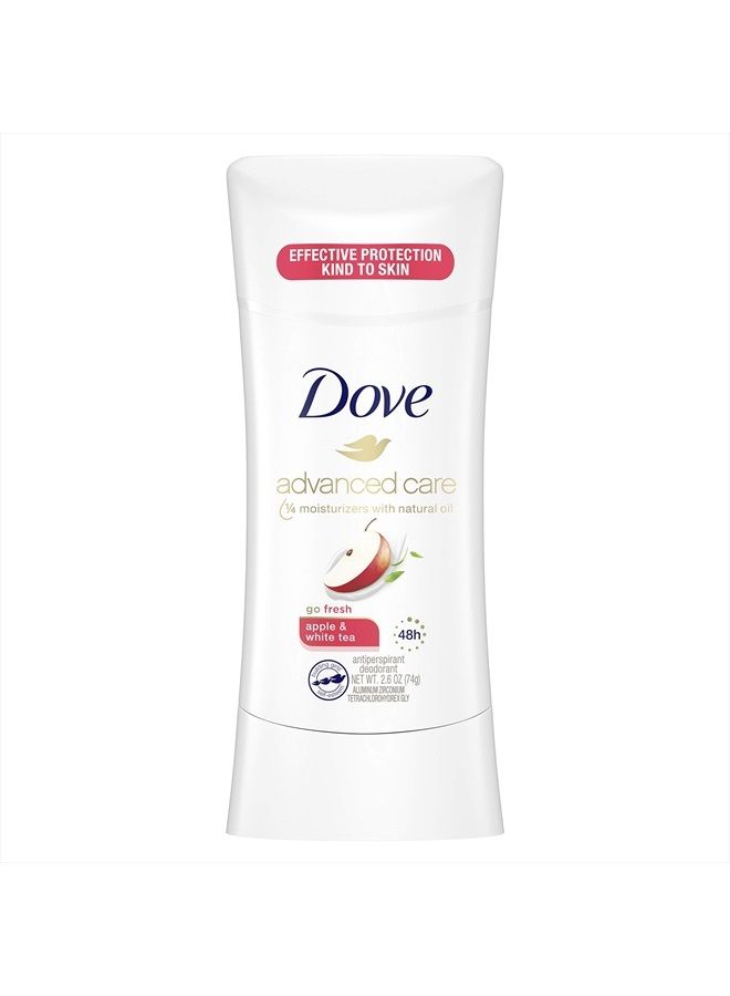 Dove Advanced Care Antiperspirant Deodorant Stick for Women, Apple & White Tea, for 48 Hour Protection And Soft And Comfortable Underarms, 2.6 oz - Image 1