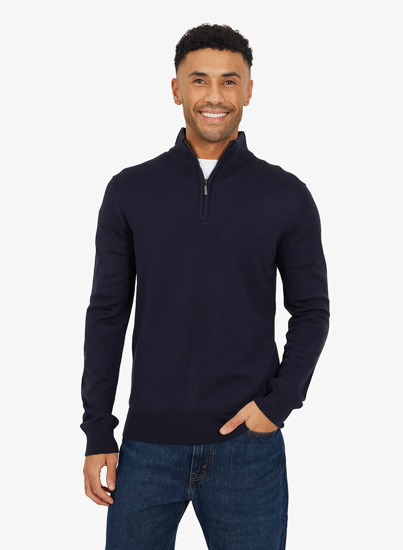 BRAVE SOUL Half Zip Pullover Sweater