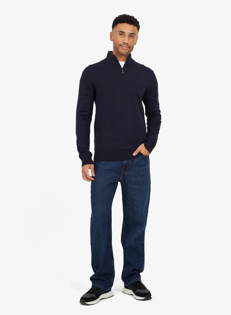 BRAVE SOUL Half Zip Pullover Sweater