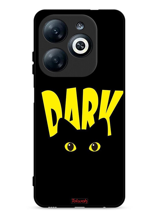 Tolwak Infinix Smart 8 4G Protective Case Cover Dark Cat - Image 1