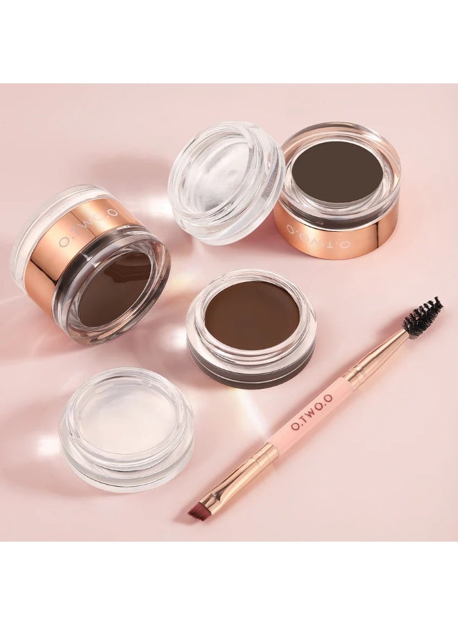 O.TWO.O O TWO O 2 IN 1 Eyebrow Wax Brow Cream Eyebrow Enhancer Long Lasting Waterproof with Free Eyebrow Brush - Image 4