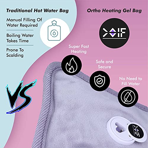COIF Heating Pad with Gel for Pain Relief | Heating bag electric Hot Water Bottle Bag | Orthopedic Electric Heating Bag for Knee, Shoulder, Lumbar, Joints, Muscle, Leg, Wrist and Nack Pain - Image 2
