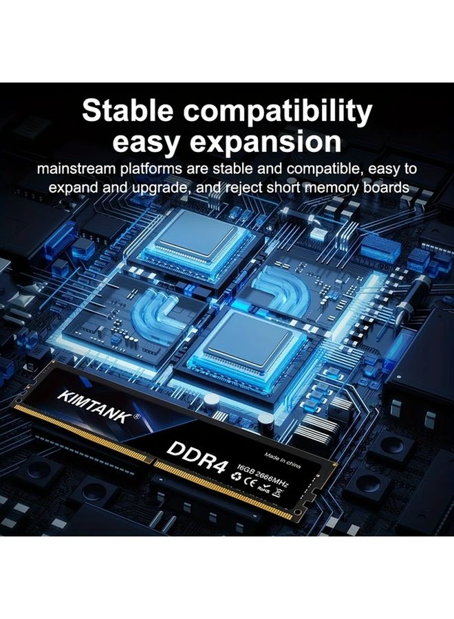 Kimtank Ddr4 16gb 2666mhz Desktop Memory Black High Speed Gaming Ram Intel Amd - Image 5