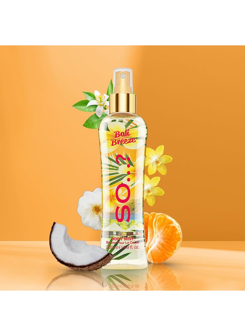 So..? So Bali Breeze Body Mist  Perfume for Women with Tropical Aroma  Body Spray for Women with Coconut Almond and Vanilla Notes  69 oz  - Image 4