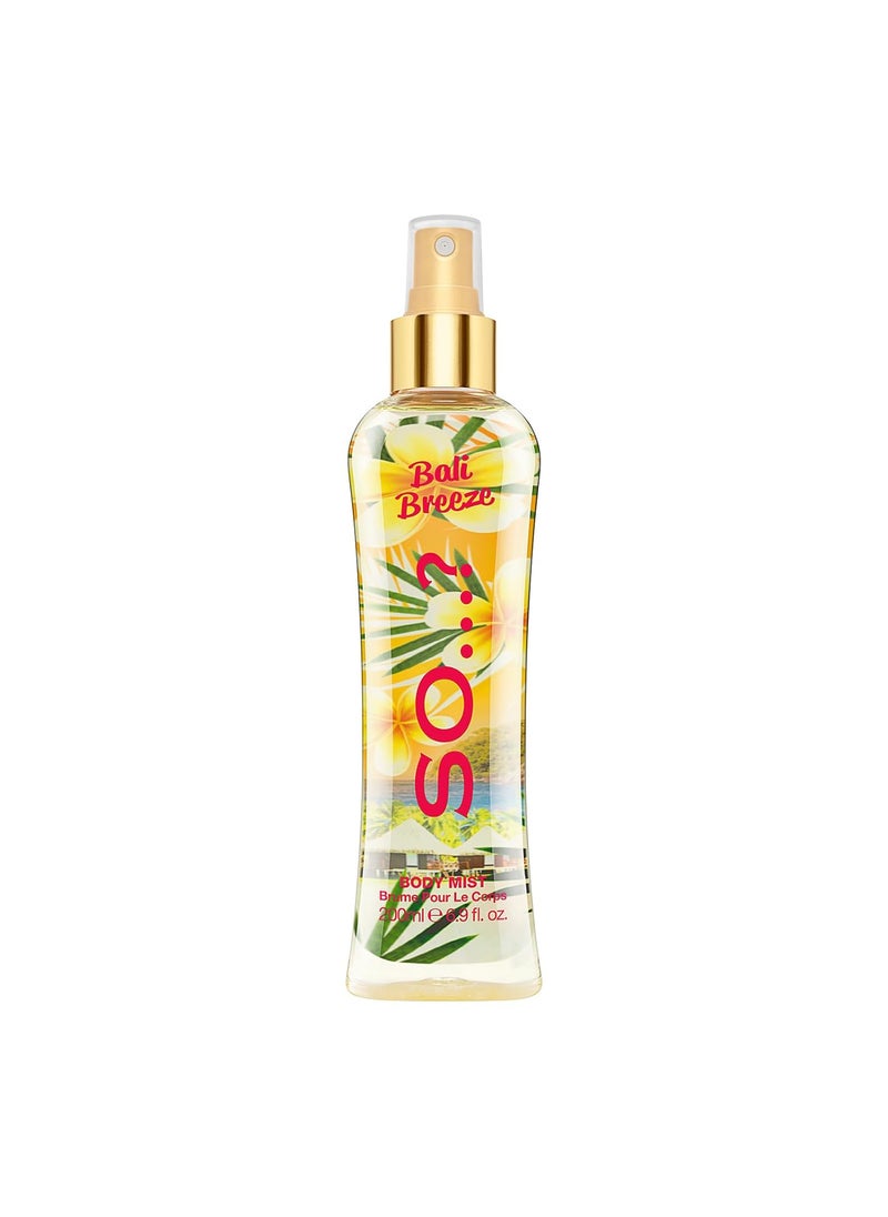 So..? So Bali Breeze Body Mist  Perfume for Women with Tropical Aroma  Body Spray for Women with Coconut Almond and Vanilla Notes  69 oz  - Image 1