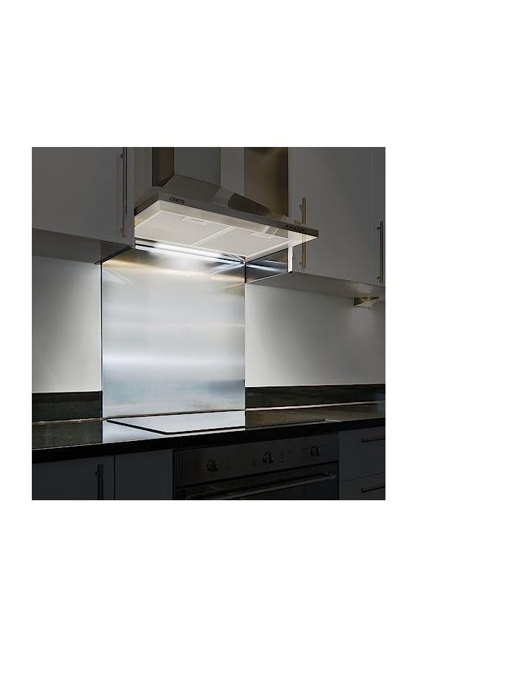 NOVEX - Chimney Cooker Hood 60CM Mechanical Control 3 Speed Silver - Image 1