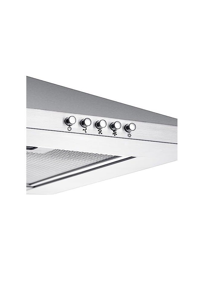 NOVEX - Chimney Cooker Hood 60CM Mechanical Control 3 Speed Silver - Image 1