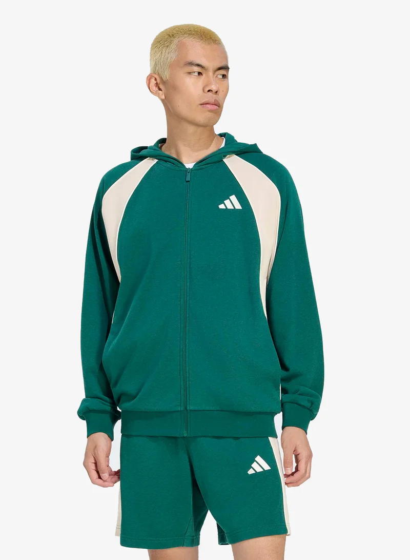 Adidas Essential Colourblock French Terry Hoodie