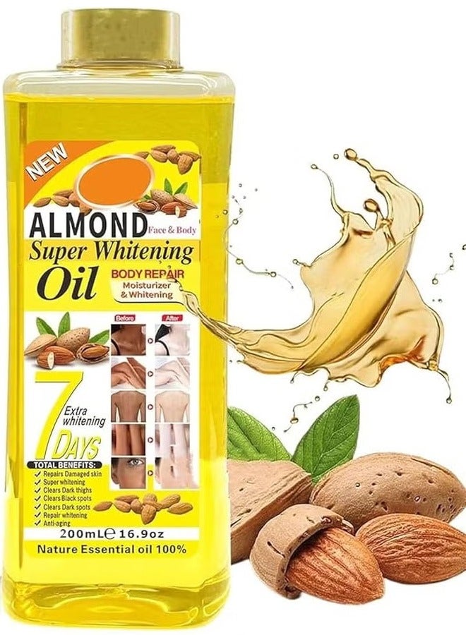 Veet gold Almond Face and Body Super Whitening Body Repair Oil 200ml - Image 1