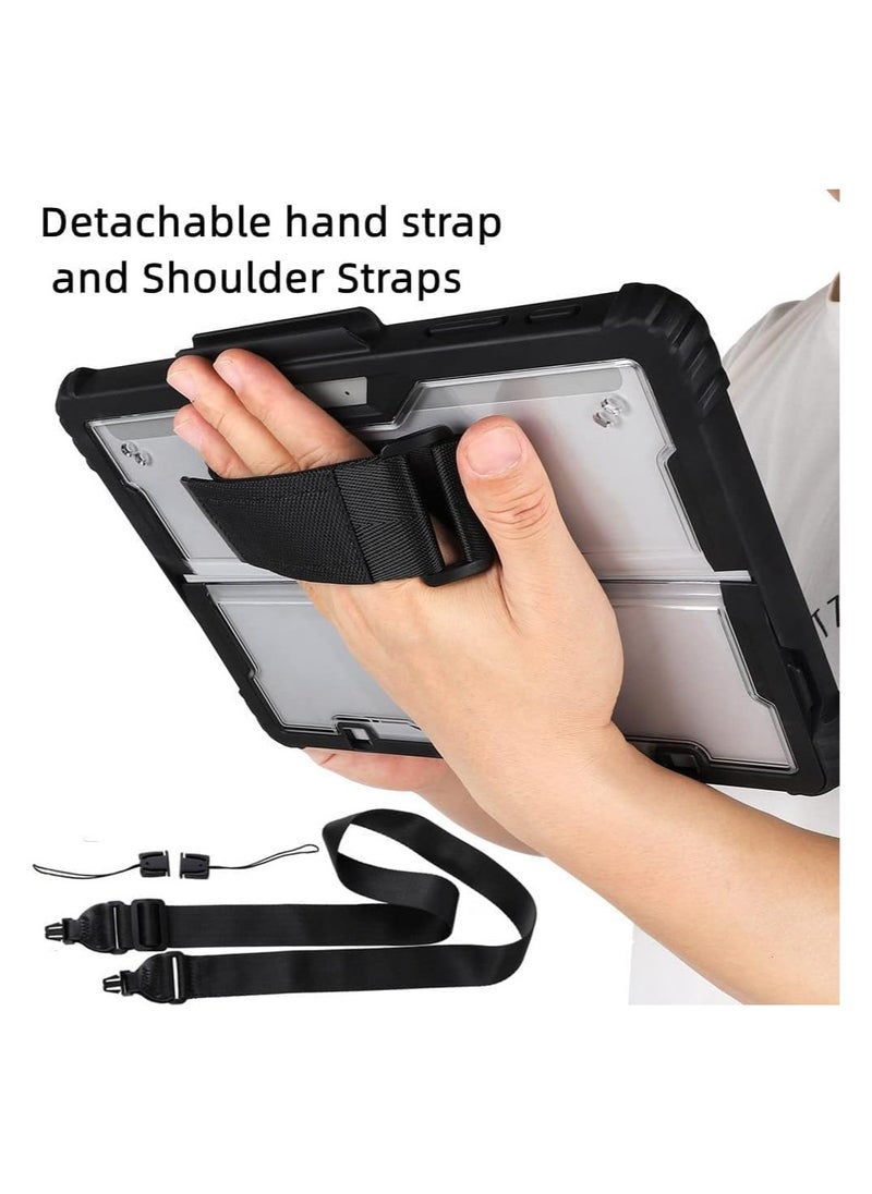 General Case for Microsoft Surface Pro 11 (2024) Clear Durable Anti-Drop Smart Tablet Cover with Hand Strap Pen Holder and Shoulder Strap  - Image 2