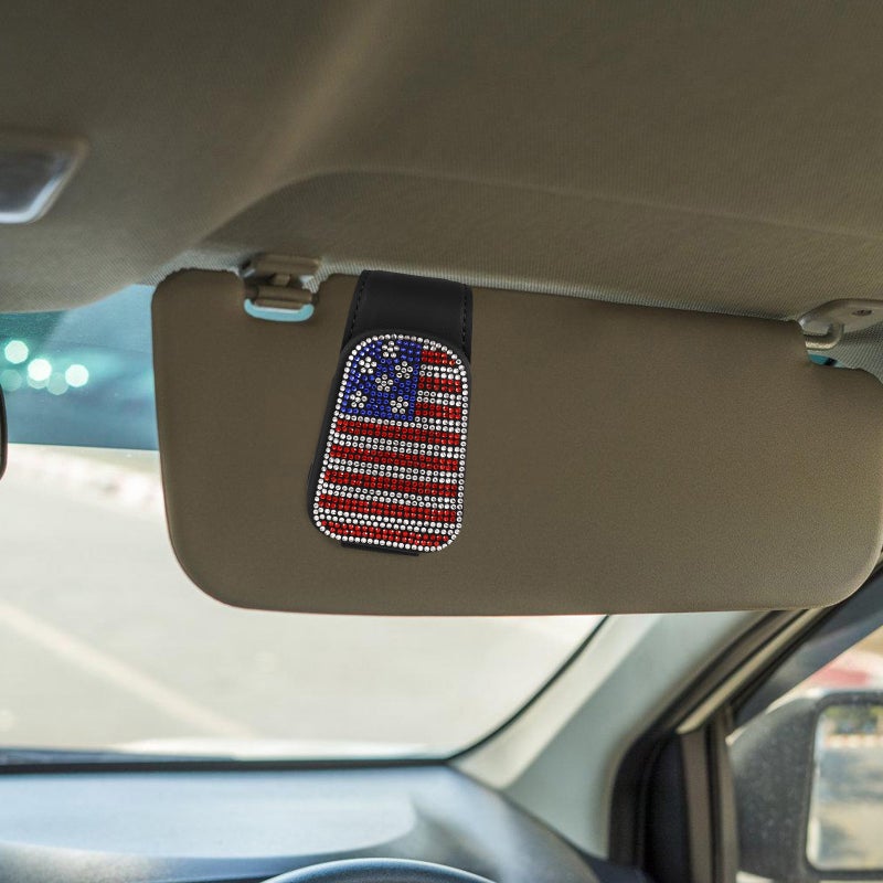 Sunglasses Holder Car Visor Sunglasses Holder Automotive Interior Ticket Card Clip - Image 4