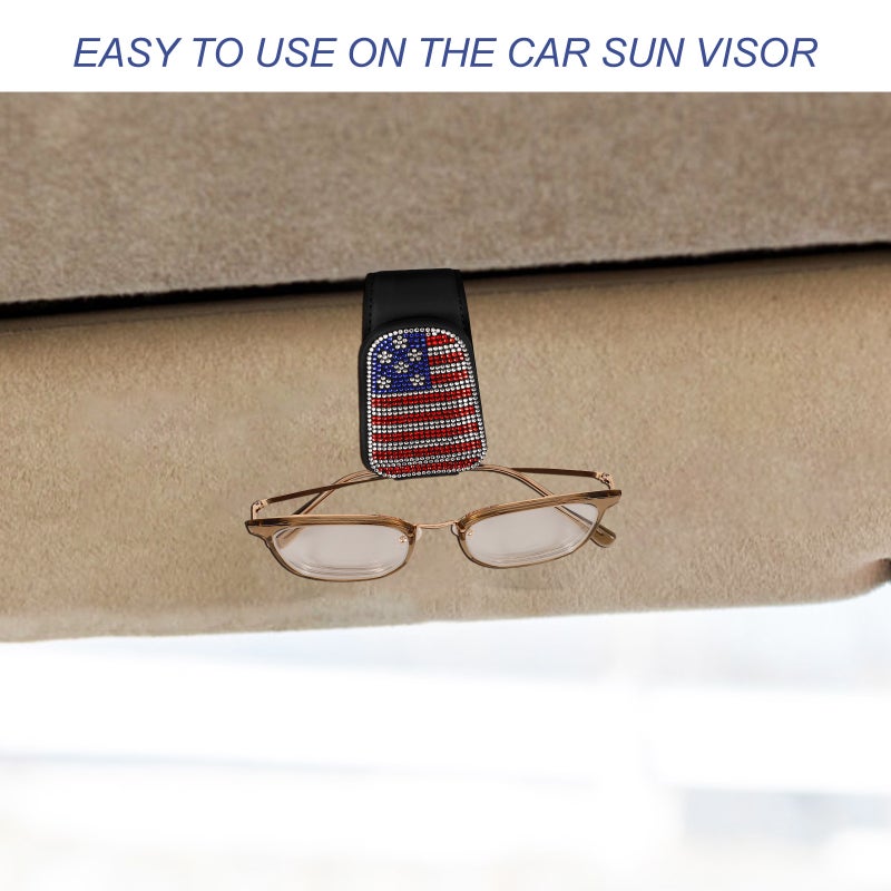 Sunglasses Holder Car Visor Sunglasses Holder Automotive Interior Ticket Card Clip - Image 3