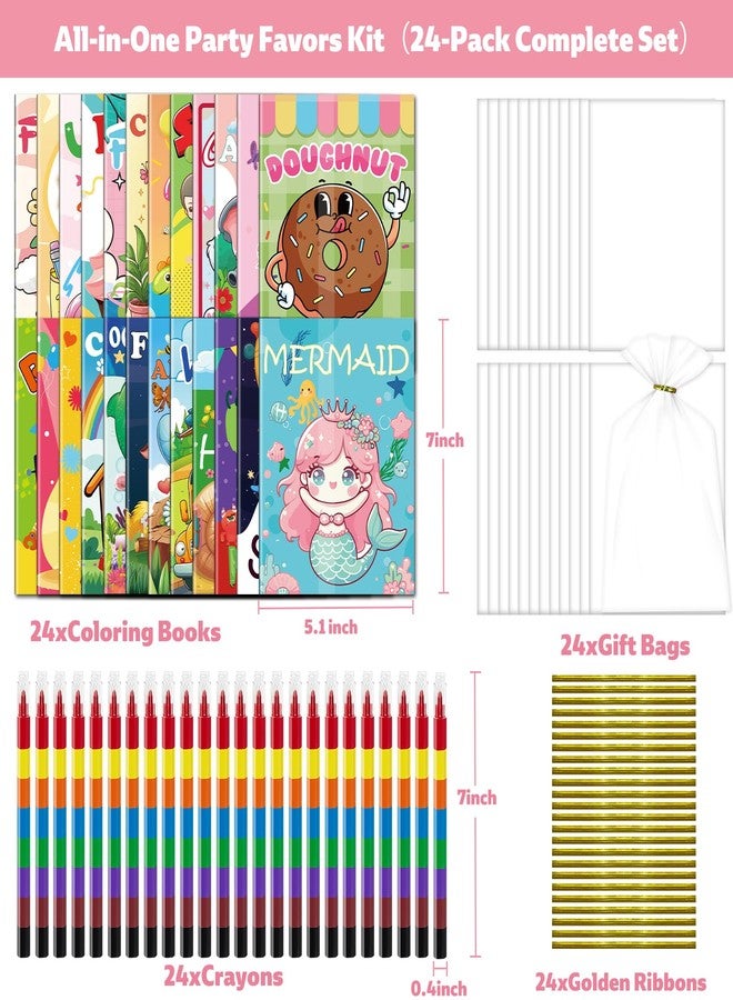 مجموعة كاليسكي من 24 كتاب تلوين للأطفال، هدايا حفلات، أقلام تلوين بكميات كبيرة مع كتب تلوين صغيرة للأطفال من عمر 4-8 و8-12 سنة، هدايا عيد ميلاد للأطفال الصغار، جوائز صفية - Image 2