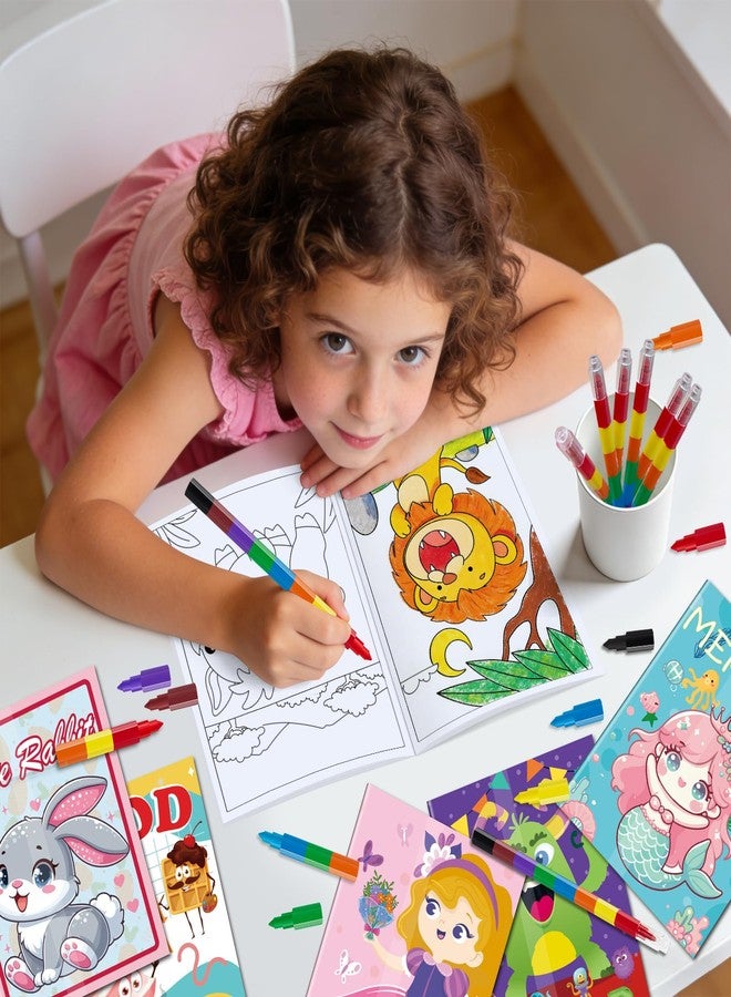 مجموعة كاليسكي من 24 كتاب تلوين للأطفال، هدايا حفلات، أقلام تلوين بكميات كبيرة مع كتب تلوين صغيرة للأطفال من عمر 4-8 و8-12 سنة، هدايا عيد ميلاد للأطفال الصغار، جوائز صفية - Image 5