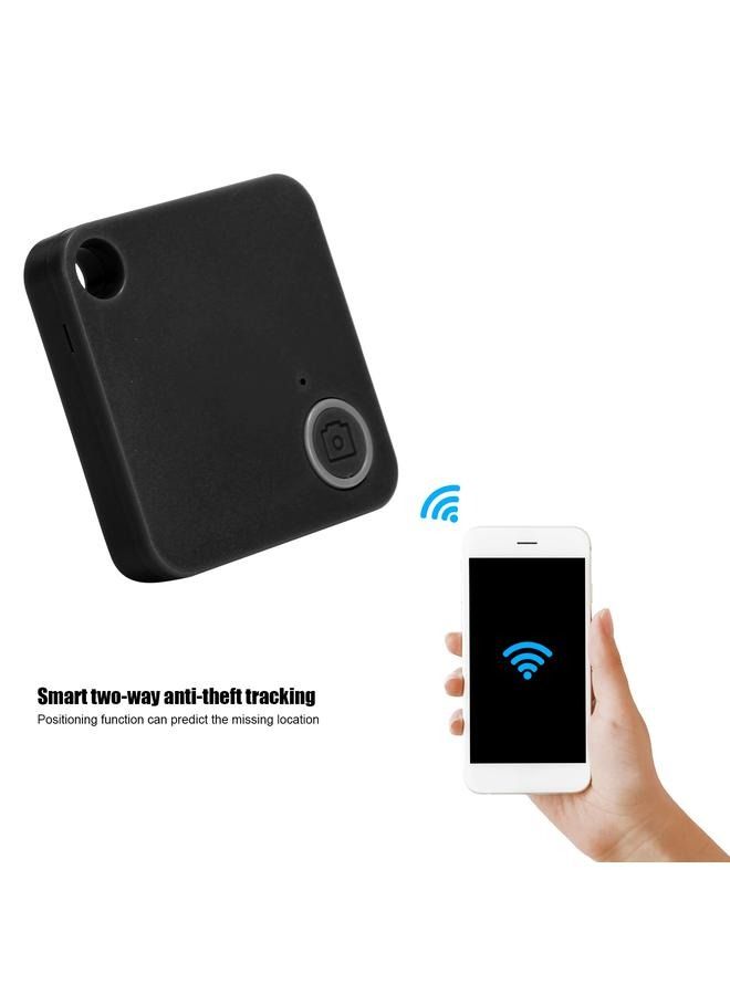 Bluetooth Tracking Device AntiLost Key Finder Item Locator AntiTheft Alarm for Children Pets Wallet(Black )