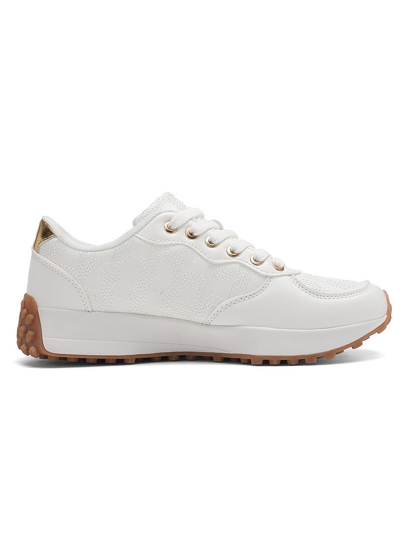 Sky View Women's Platform Fashion Sneakers Retro Classic Trainers Casual Lace-up Stylish Running Walking Shoes  - Image 2