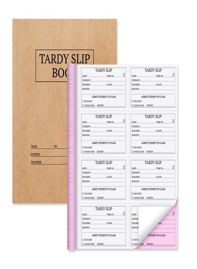 suituts 800 Pcs Tardy Slip Book with Carbonless Duplicates, Teacher Slips - Image 1