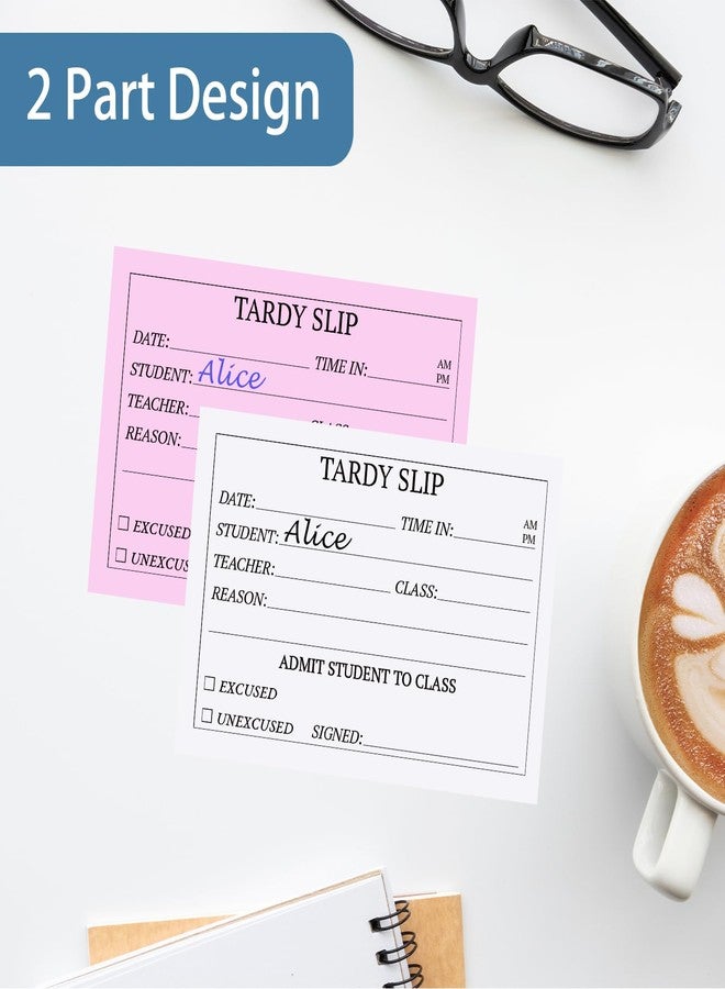 suituts 800 Pcs Tardy Slip Book with Carbonless Duplicates, Teacher Slips - Image 4