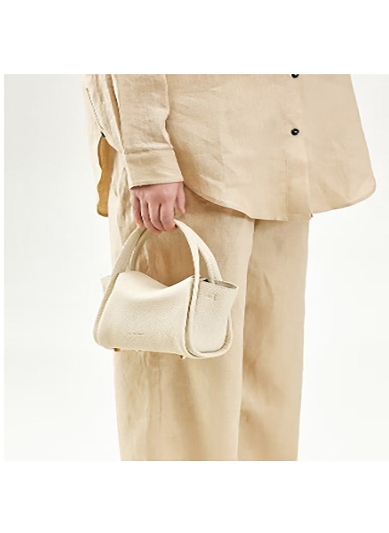Songmont - Mini Yuanbao - Shaped Vegetable Basket - Inspired Bag: A Multifunctional Mini Bag for Hand - Holding and Crossbody Carry, Ideal for Carrying Mobile Phones - Image 1