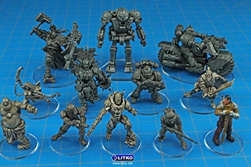 LITKO Clear Round Miniature Bases | 1.5mm Thick | Circular Figure Stands for Wargaming Boardgaming and Collectible Figures (20mm Clear Round Bases - 25 Pack) - Image 5