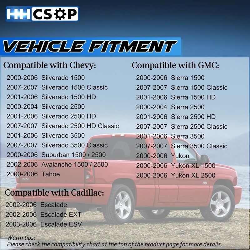 HHCSOP محرك قفل باب الراكب الأمامي الأيمن HHCSOP لسيارات شيفروليه GMC كاديلاك - Image 3
