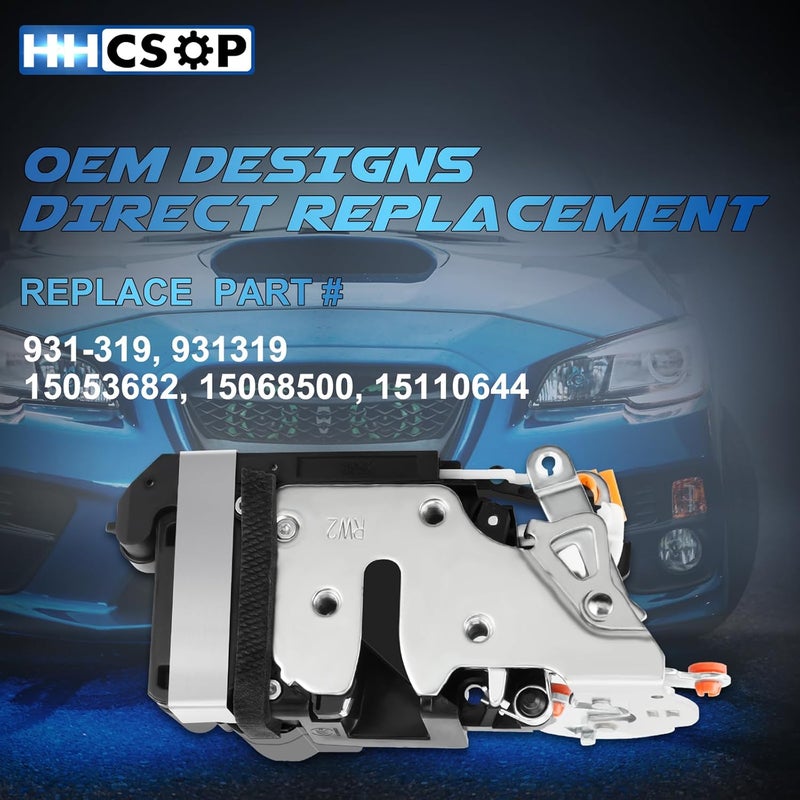 HHCSOP محرك قفل باب الراكب الأمامي الأيمن HHCSOP لسيارات شيفروليه GMC كاديلاك - Image 4
