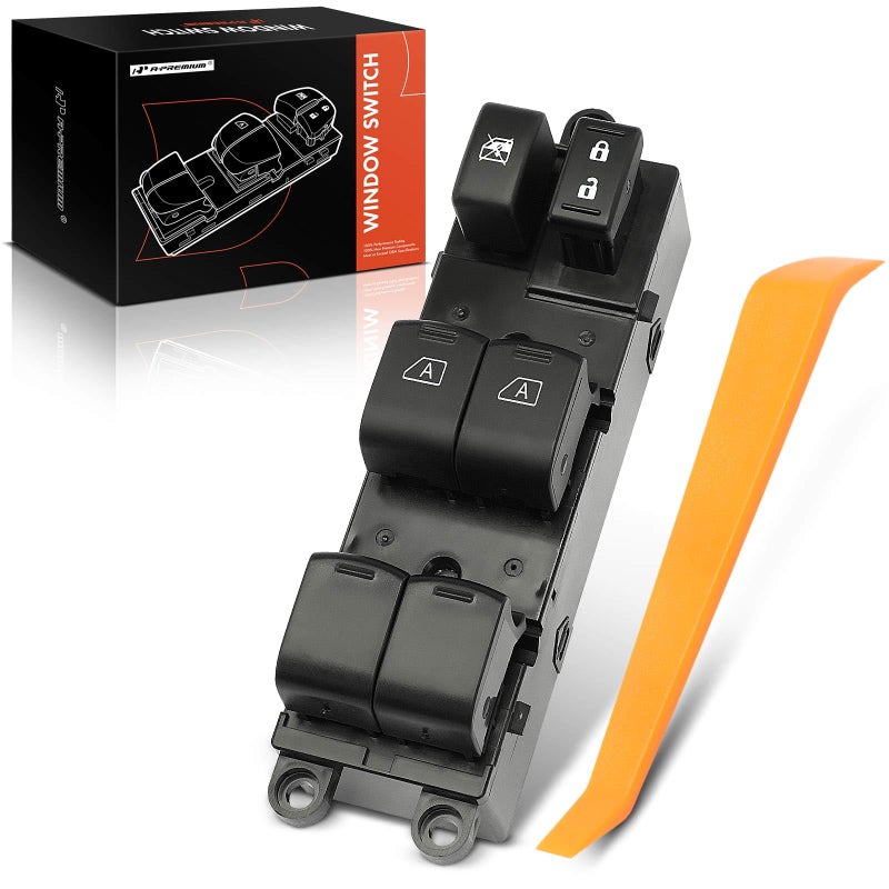 APremium Master Power Window Switch Compatible with Nissan Maxima 20042008 Infiniti FX35 20032004 Front Left Driver Side Replace 25401ZK30A