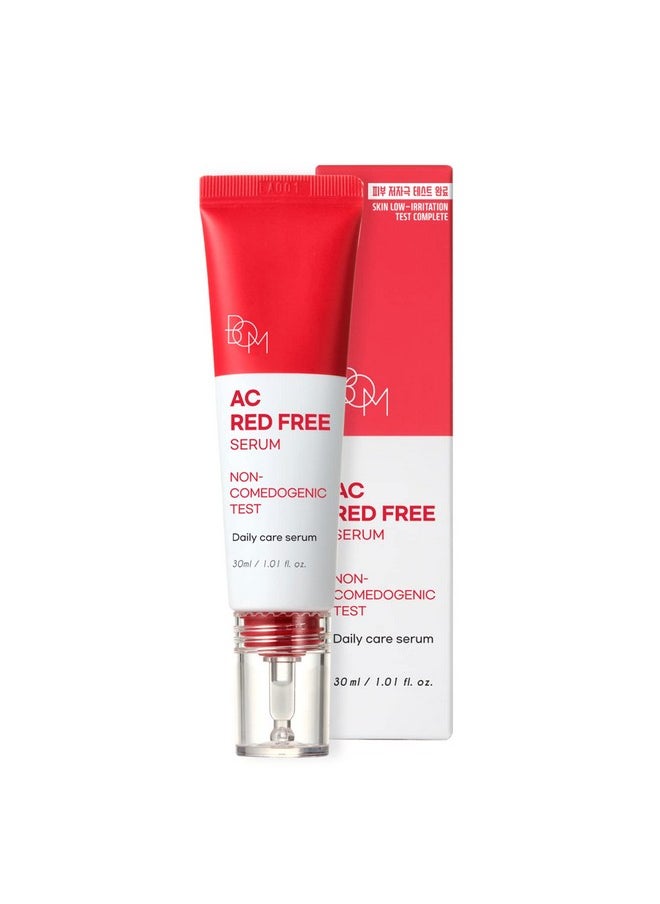 bom - Ac Red Free Serum 30Ml Non Comedogenic Face Serum Salicylic Acid Tea Tree Oil Formula For Acne Redness Skin Care - Image 1