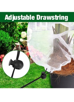 SYOSI Plant Protection Garden Netting Insect Bird Barrier Netting Mesh with Drawstring Garden Bug Netting Plant Cover FruitTree Net 3.3 X 2.3 ft  - Image 5