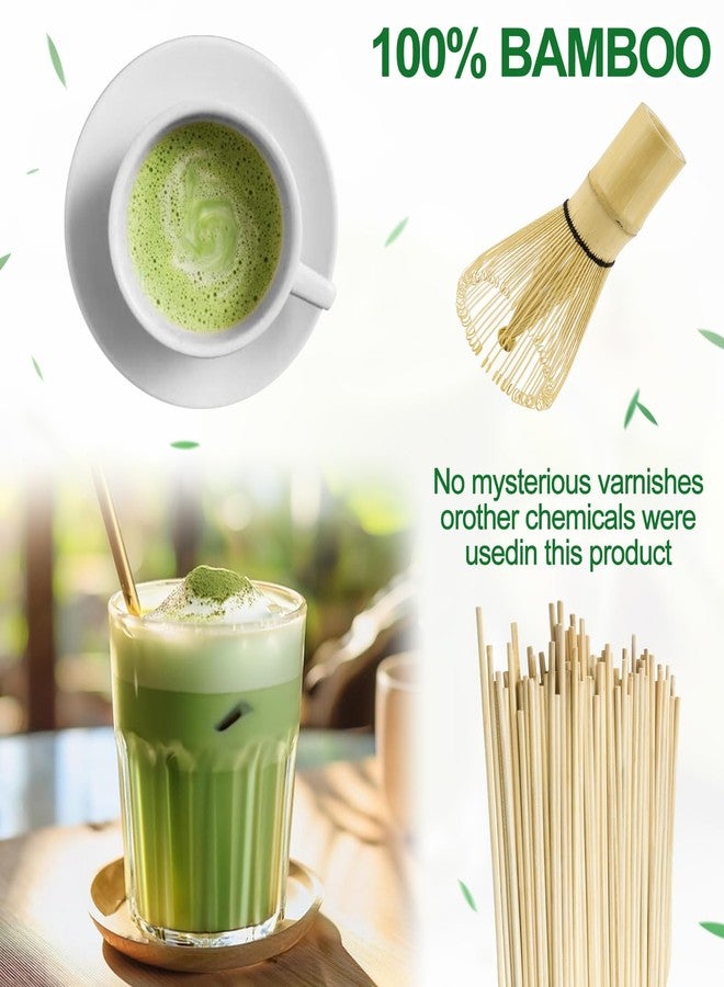 WANDiORY 3-Piece Matcha Tea Tool Set – Handmade Bamboo Whisk (Chasen), Traditional Scoop, and Ceramic Whisk Holder – Japanese Matcha Accessories for Tea Lovers (No Sifter) - Image 3