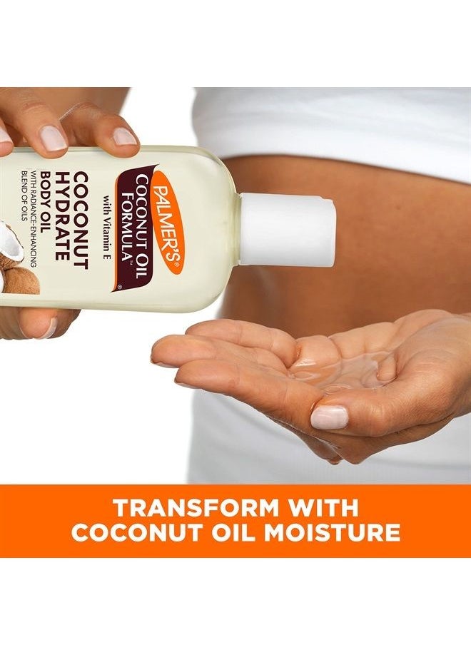 PALMER'S - Coconut Oil Formula Body Oil, Body Moisturizer with Green Coffee Extract, Bath Oil for Dry Skin, 8.5 Ounces (Pour Cap) - Image 1