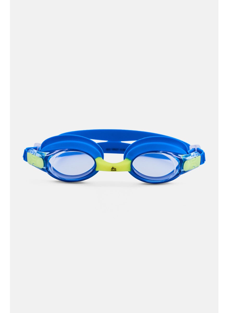 RBX Kids Boy Brand Logo Swimming Goggles, Blue  - Image 1