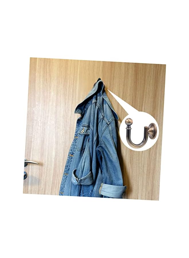 The Bros 4pcs Curtain Hook Wall Rack Curtain Holders Hangers for Clothes Wall Mounted Holder Tap Lever Handle Replacement Rustic Hooks Heavy Duty Clothes Rack Household Hooks Hat Zinc Alloy - Image 3