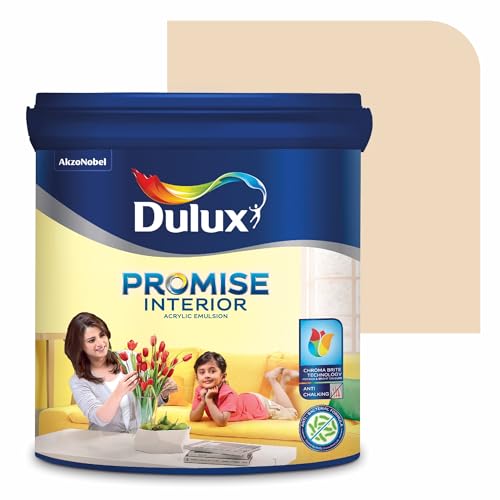 Dulux Promise Interior Emulsion Paint (1L, Gentle Maldives) | Wall paint with Chroma Brite Technology for brighter longer-lasting colors | Rich finish | Anti-chalk | Water-based | 3-year warranty - Image 1