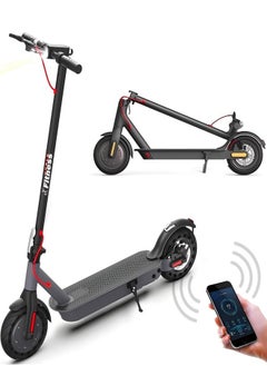 Electric Scooter with Lithium Battery with Dual Brake System Up to 20km/h Max Speed, 30km Travel Distance, 10inch Pneumatic Tire with Foldable Design and Mobile App Control