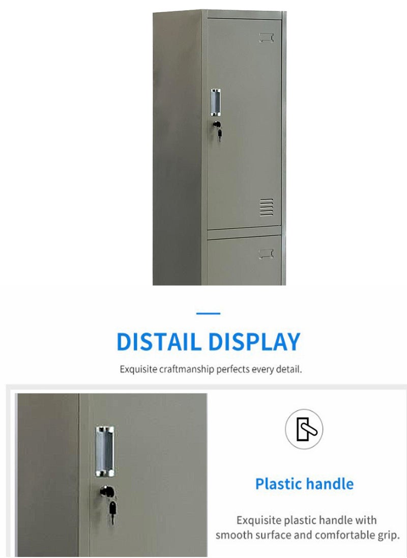 Living - 2 Doors File Cabinet Metal Locker 42*38*180cm - Image 1