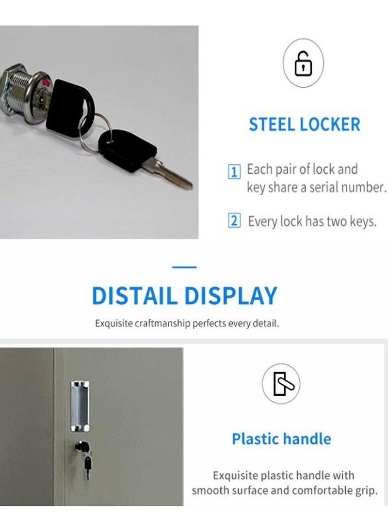 Living - 2 Doors File Cabinet Metal Locker 42*38*180cm - Image 1