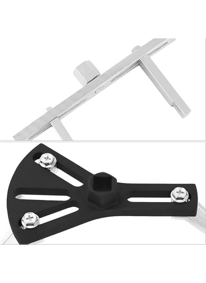Arabest 3 Pieces Universal Fuel Pump Removal Tool Set - Adjustable Lock Ring Spanner, Fuel Tank Lid Cover Remove Spanner, Fuel Pump Lock Ring Tool  - Image 3