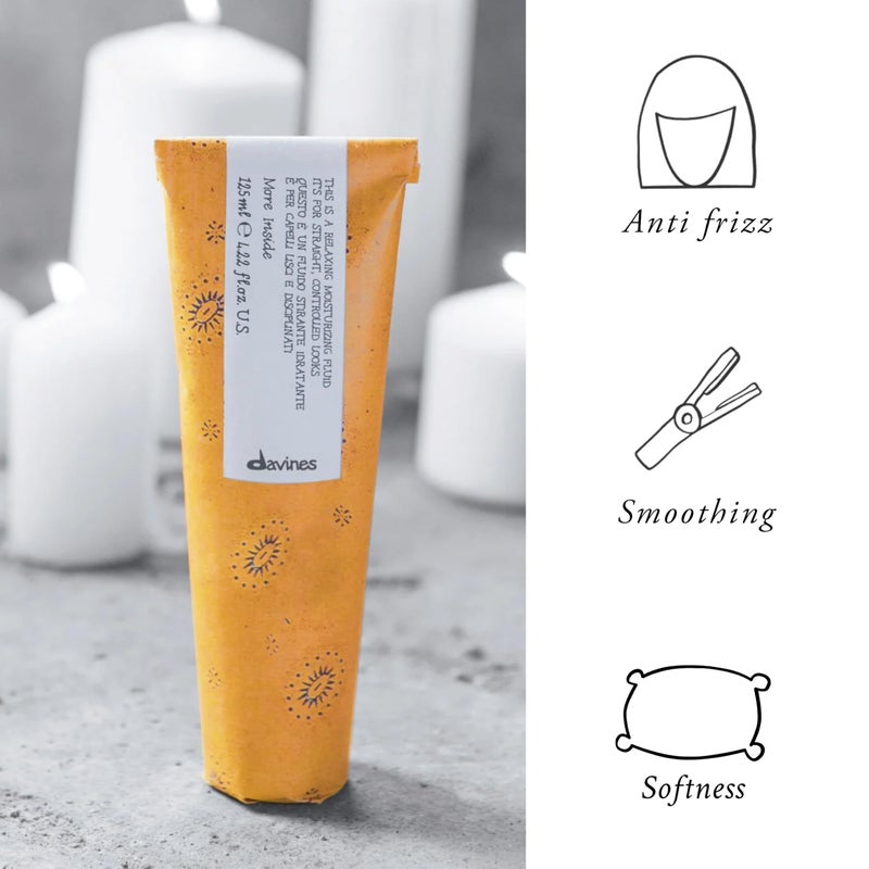 Davines This is a Relaxing Moisturizing Fluid, Heat Protection And Frizz Control For Sleek And Straight Styling, Moisturize With Humidity Control, 4.22 Fl. Oz. - Image 5