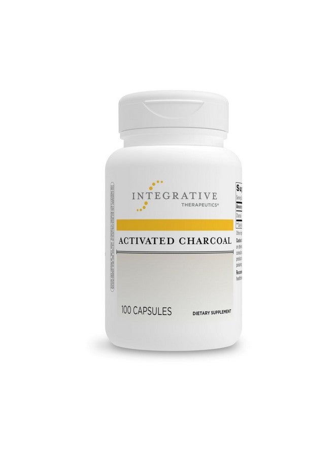 إنتيجراتيف ثيرابيوتيكس كبسولات الفحم المنشط من شركة Integrative Therapeutics - خالية من الغلوتين ومنتجات الألبان - 100 كبسولة  - Image 1